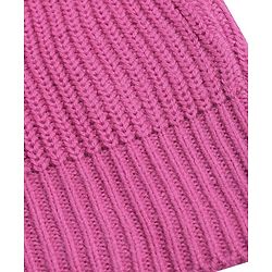Pine Kids Knitted Full Sleeves Solid Colour Turtle Neck Pullover Sweater - Dark Pink