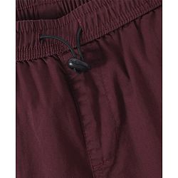Pine Kids Cotton Woven Full Length Solid Trouser - Maroon