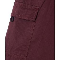 Pine Kids Cotton Woven Full Length Solid Trouser - Maroon