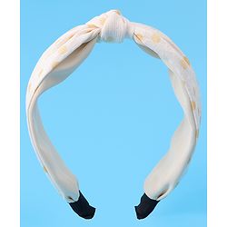 Pine Kids Knotted Hair Band Free Size - Beige
