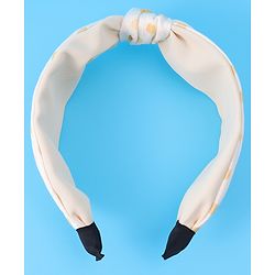 Pine Kids Knotted Hair Band Free Size - Beige