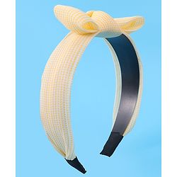 Pine Kids Hair Band with Bow Applique Free Size - Yellow