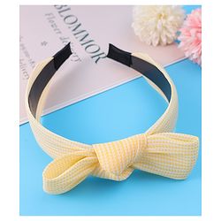 Pine Kids Hair Band with Bow Applique Free Size - Yellow