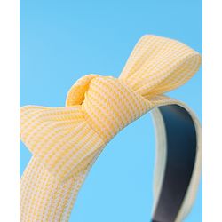 Pine Kids Hair Band with Bow Applique Free Size - Yellow