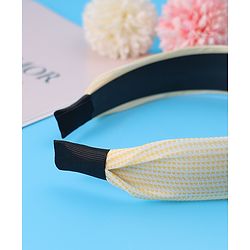 Pine Kids Hair Band with Bow Applique Free Size - Yellow