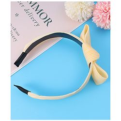 Pine Kids Hair Band with Bow Applique Free Size - Yellow