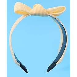 Pine Kids Hair Band with Bow Applique Free Size - Yellow