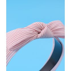 Pine Kids Hair Band with Bow Applique Free Size - Pink