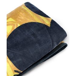 Pine Kids Disney Single Ply Fleece Blanket in Mickey Mouse Print - Grey