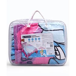 Pine Kids Disney Single Ply Fleece Blanket in Disney Princess Print - Pink