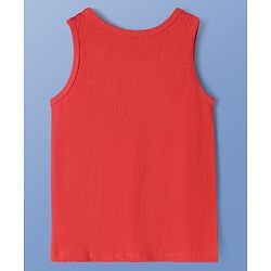 Pine Kids Disney Single Jersey Knit Sleeveless Tank T-Shirt With Mickey Mouse Graphic Pack of 3 - Red Black & White