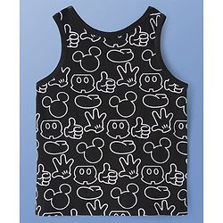 Pine Kids Disney Single Jersey Knit Sleeveless Tank T-Shirt With Mickey Mouse Graphic Pack of 3 - Red Black & White