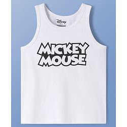 Pine Kids Disney Single Jersey Knit Sleeveless Tank T-Shirt With Mickey Mouse Graphic Pack of 3 - Red Black & White