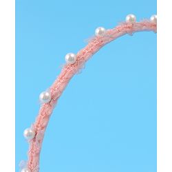 Pine Kids Hair Band with Pearl Applique Free Size - Pink