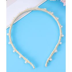 Pine Kids Pearl Hair Band Free Size - Yellow