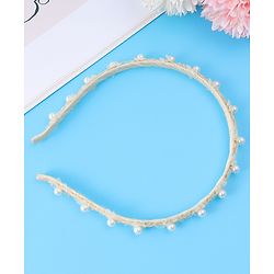 Pine Kids Pearl Hair Band Free Size - Yellow