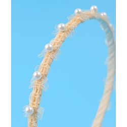 Pine Kids Pearl Hair Band Free Size - Yellow