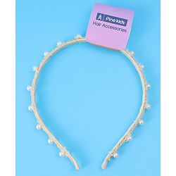 Pine Kids Pearl Hair Band Free Size - Yellow