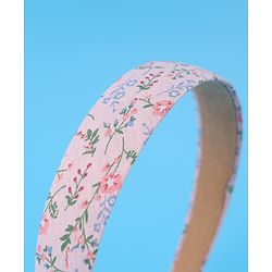 Pine Kids Free Size Hair Bands with Peal & Floral Print Pack of 5 - Multicolor
