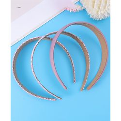 Pine Kids Free Size Hair Bands with Peal & Floral Print Pack of 5 - Multicolor