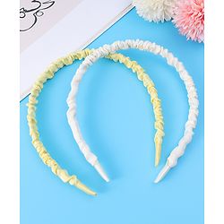Pine Kids Free Size Hair Bands Pearl & Floral Print Pack of 5 - Multicolor