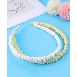 Pine Kids Free Size Hair Bands Pearl & Floral Print Pack of 5 - Multicolor