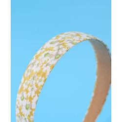 Pine Kids Free Size Hair Bands Pearl & Floral Print Pack of 5 - Multicolor