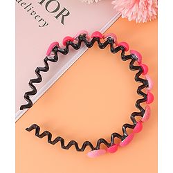 Pine Kids Hair Band with Hearts & Rounds Embellished Free Size - Pink