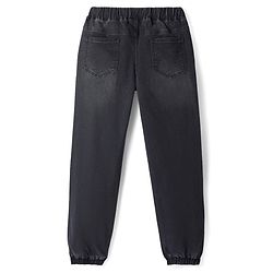 Pine Kids Cotton Woven Full Length Washed Jeans - Black