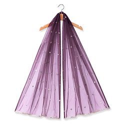 Pine Kids Woven Half Sleeves Sequin Embroidered Choli Lehenga Set with Dupatta - Wine