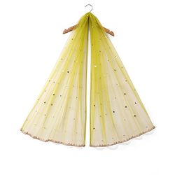 Pine Kids Woven Sleeveless Floral Embroidered  Kurti & Churidar Salwar Set with Dupatta - Lime green