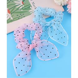 Pine Kids Rubber Bands & Scrunchies Sets Polka Dots Design Free Size - Multicolor