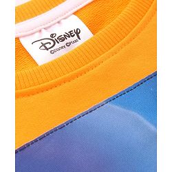 Pine Kids Disney Terry Knit Full Sleeves Sweatshirt with Lion King Graphics - Orange