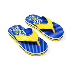 Pine Kids Text Printed Slip On Flip Flops - Blue