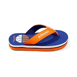 Pine Kids Basketball Printed Slip On Flip Flops - Navy Blue