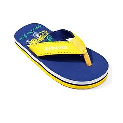 Pine Kids Jeep Printed Slip On Flip Flops - Navy Blue