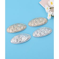 Pine Kids Snap Clips Pack of 4 - Silver