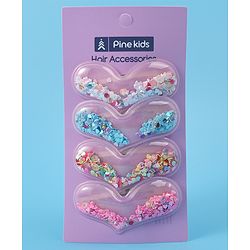 Pine Kids Snap Clips Pack of 4 - Multicolor
