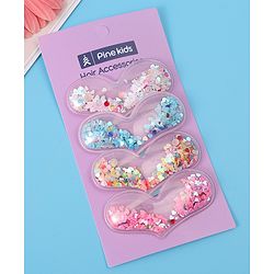 Pine Kids Snap Clips Pack of 4 - Multicolor