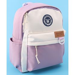 Pine Kids Bear Print Fashion Backpack With a Pouch -Purple