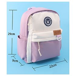 Pine Kids Bear Print Fashion Backpack With a Pouch -Purple
