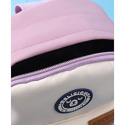 Pine Kids Bear Print Fashion Backpack With a Pouch -Purple