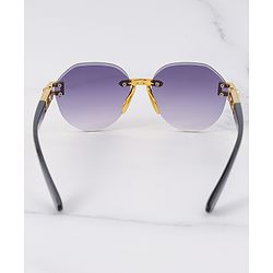 Pine Kids Free Size Sunglasses - Black & Gold