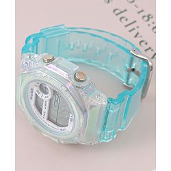 Pine Kids Free Size Digital Watch - Sea Green