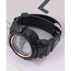 Pine Kids Free Size Digital Watch - Black