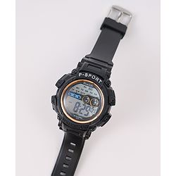 Pine Kids Free Size Digital Watch - Black