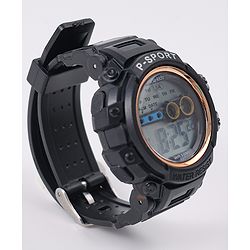 Pine Kids Free Size Digital Watch - Black