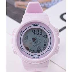 Pine Kids Free Size Digital Watch - Purple