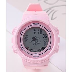 Pine Kids Free Size Digital Watch - Pink