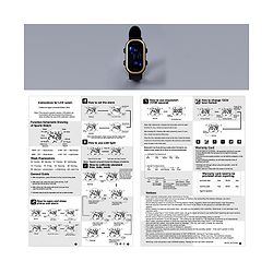 Pine Kids Free Size Digital Watch - Black & Gold
